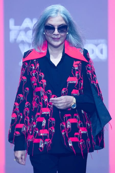 Shahin Mannan_Black Crepe Embroidery Collared Tiny Houses Jacket Pant Set _Online_at_Aza_Fashions