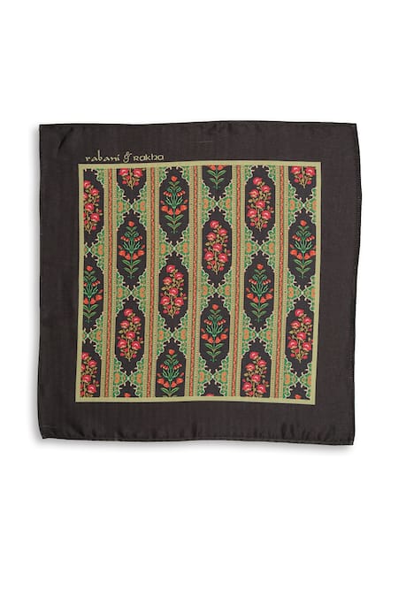 Buy Rabani & Rakha Multi Color Flower Print Pocket Square Gift Box - Set Of 3 Online at Aza Fashions Buy_Rabani & Rakha_Multi Color Flower Print Pocket Square Gift Box - Set Of 3 _Online_at_Aza_Fashions