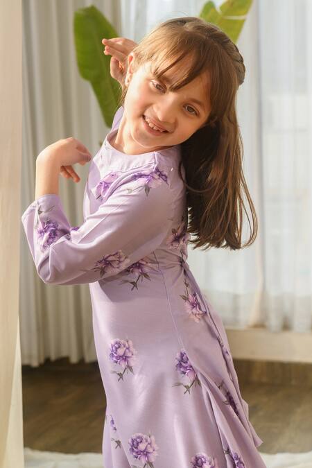 Pasha India Purple Linen Embroidery Dhoti Jumpsuit at Aza Fashions Pasha India_Purple Linen Embroidery Dhoti Jumpsuit _at_Aza_Fashions