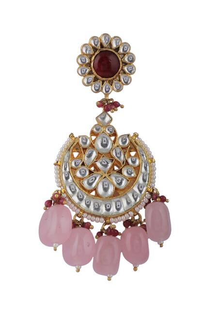 Buy Riana Jewellery White Pearls, Diamonds, Stones Beaded Hem Jadtar Necklace Set Online at Aza Fashions Buy_Riana Jewellery_White Pearls, Diamonds, Stones Beaded Hem Jadtar Necklace Set _Online_at_Aza_Fashions