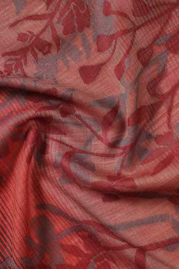 Shop_Shingora_Red Woven Ombre Floral Shawl_Online_at_Aza_Fashions