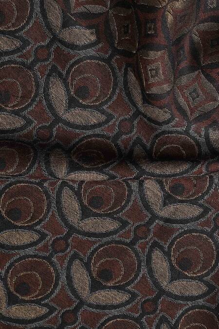 Shingora Black Woven Floral Jacquard Pattern Stole at Aza Fashions Shingora_Black Woven Floral Jacquard Pattern Stole _at_Aza_Fashions