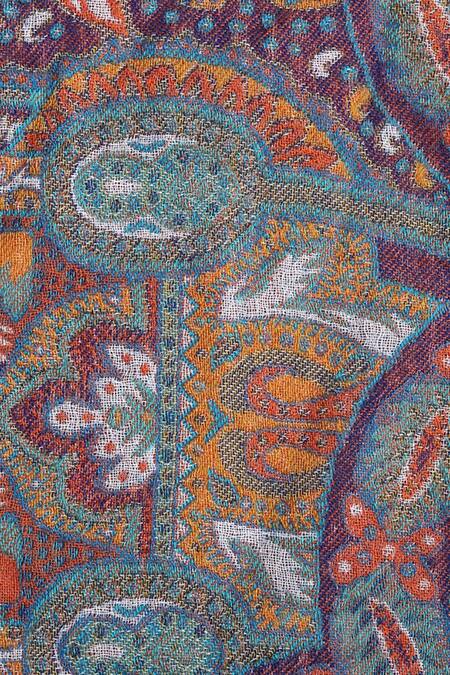 Shingora Multi Color Woven Woollen Stole Online at Aza Fashions Shingora_Multi Color Woven Woollen Stole _Online_at_Aza_Fashions