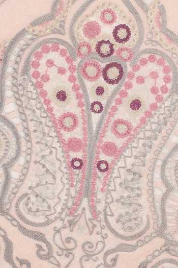 Shingora_Pink Printed Floral Pattern Stole_at_Aza_Fashions