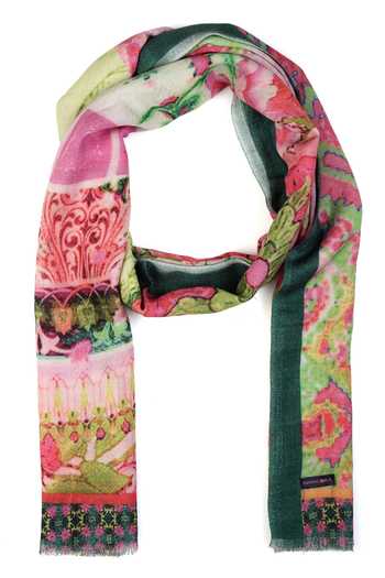 Shingora_Multi Color Printed Stole _at_Aza_Fashions