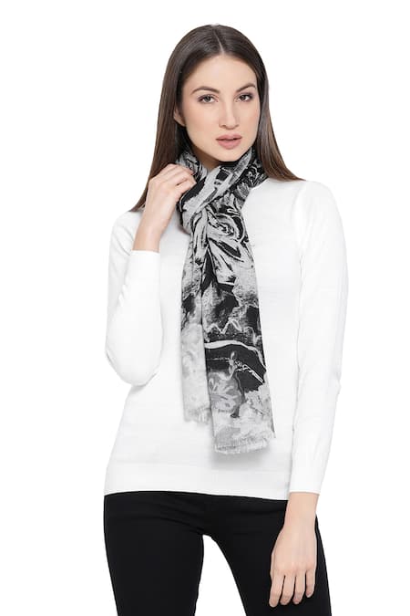 Shingora Black Woven Abstract Pattern Stole Online at Aza Fashions Shingora_Black Woven Abstract Pattern Stole _Online_at_Aza_Fashions