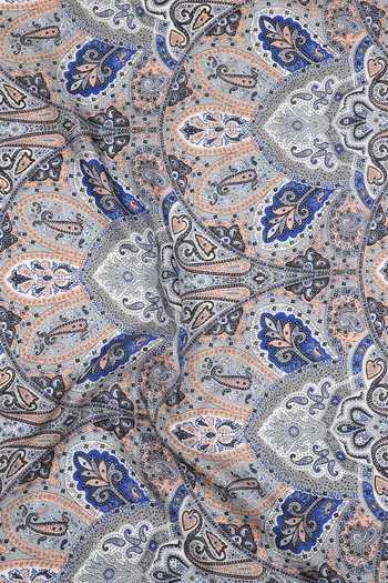 Buy_Shingora_Grey Printed Floral And Leaf Stole _Online_at_Aza_Fashions