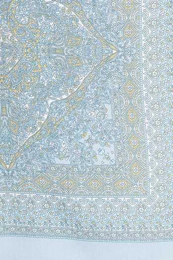 Shop_Shingora_Blue Mughal Print Stole _Online_at_Aza_Fashions