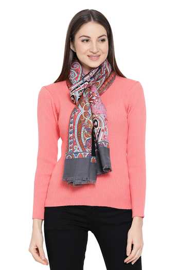 Shingora_Multi Color Vintage Print Stole _Online_at_Aza_Fashions