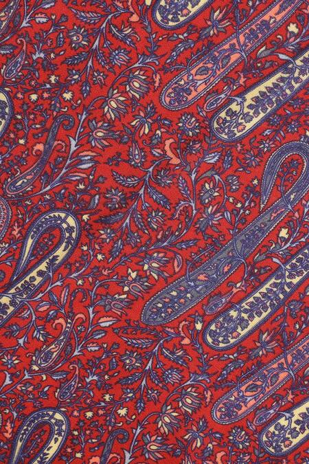 Shingora Maroon Printed Paisley And Floral Stole at Aza Fashions Shingora_Maroon Printed Paisley And Floral Stole _at_Aza_Fashions