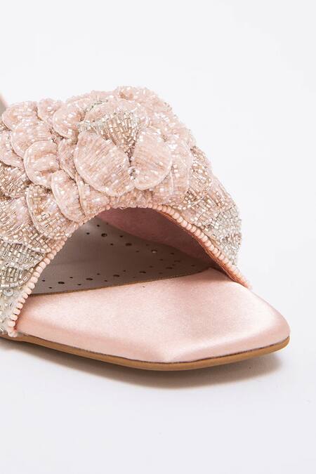 Shop Doux Amour Multi Color Cut Dana Work Rosalind Belinda Embellished Kitten Heels Online at Aza Fashions Shop_Doux Amour_Multi Color Cut Dana Work Rosalind Belinda Embellished Kitten Heels _Online_at_Aza_Fashions