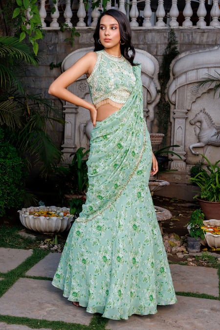 Green Lehenga Choli Chunri Designer Party Wear Lengha Indian Saree Sari  Skirt | eBay