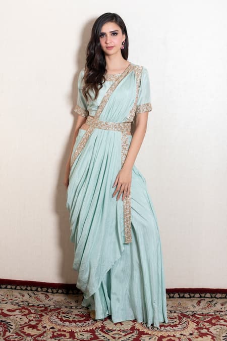 Buy 44/L Size Indo-Western Festival Wear Sarees Online for Women in USA