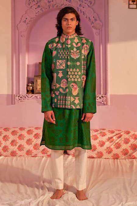 Siddhartha Bansal Hamsa Print Bundi 