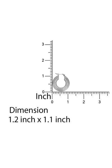 Sangeeta Boochra_Silver Plated Alisa Metallic Hoops_Online_at_Aza_Fashions