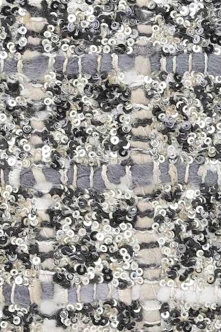 The Leather Garden_Black Scilla Leather Embellished Wallet _at_Aza_Fashions