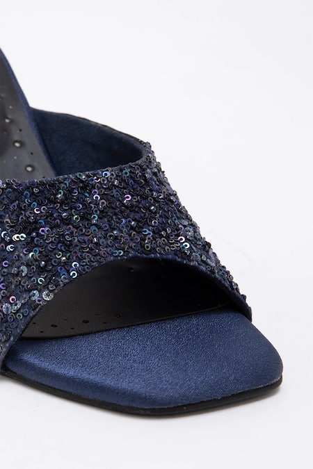 Shop Doux Amour Blue Sequins Valencia Nebula Galaxy Embellished Heels Online at Aza Fashions Shop_Doux Amour_Blue Sequins Valencia Nebula Galaxy Embellished Heels _Online_at_Aza_Fashions