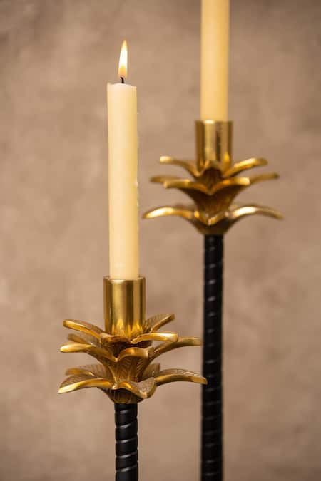 SADAF KHAN Beautiful Brass Candle Small Golden Colour Stand Pack of 2 Brass  Candle Holder Price in India - Buy SADAF KHAN Beautiful Brass Candle Small  Golden Colour Stand Pack of 2