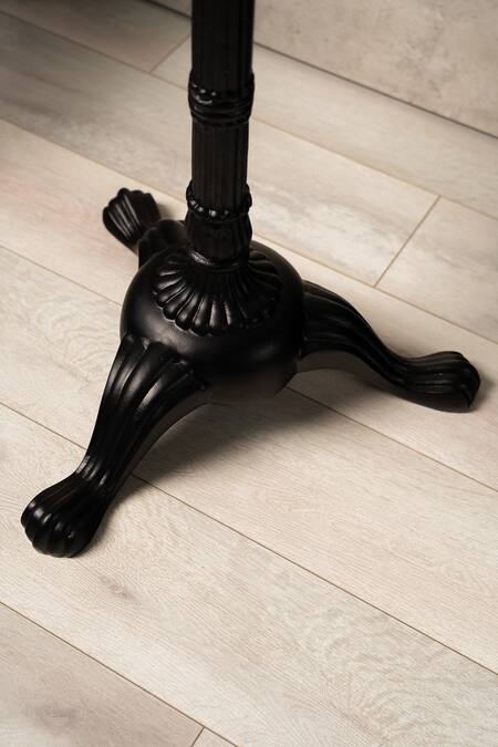 Shop_S. G. Home_White Metal And Marble Accent Table_Online_at_Aza_Fashions