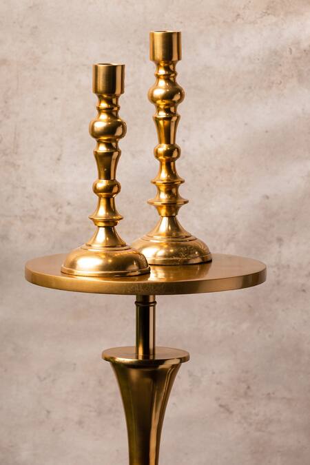 S. G. Home Gold Metal Roman Drink Table Online at Aza Fashions S. G. Home_Gold Metal Roman Drink Table_Online_at_Aza_Fashions