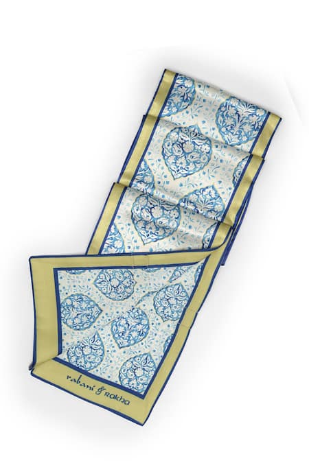 Buy Rabani & Rakha Multi Color Floral Jaal Print Pocket Square And Neck Stole Gift Box - Set Of 2 Online at Aza Fashions Buy_Rabani & Rakha_Multi Color Floral Jaal Print Pocket Square And Neck Stole Gift Box - Set Of 2 _Online_at_Aza_Fashions