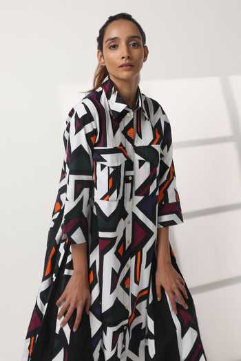 a line dress online india The Firoza pleated Tunic dress