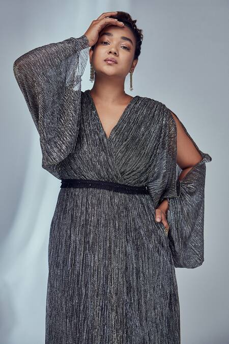 Grey kimono dress hotsell