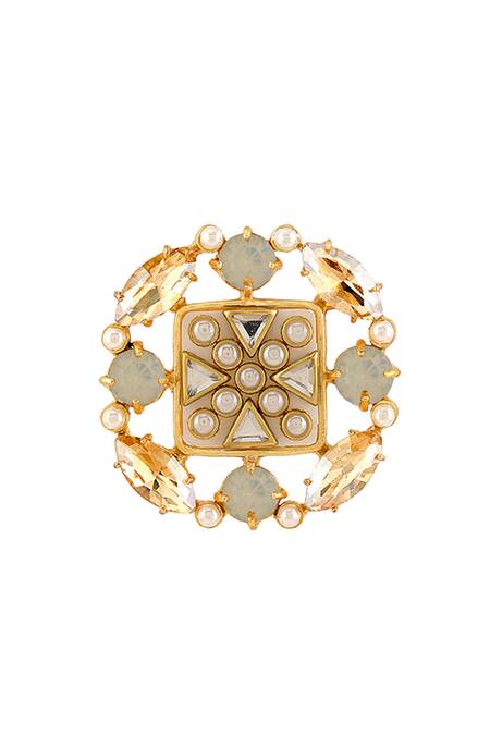 Buy Bblingg Multi Color Crystals, Pearls Suhaaya Mini Embellished Studs Buy_Bblingg_Multi Color Crystals, Pearls Suhaaya Mini Embellished Studs