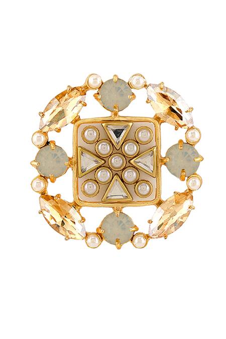 Shop Bblingg Multi Color Crystals, Pearls Suhaaya Mini Embellished Studs Online at Aza Fashions Shop_Bblingg_Multi Color Crystals, Pearls Suhaaya Mini Embellished Studs _Online_at_Aza_Fashions