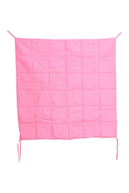 My Gift Booth Pink Canvas Portable Teepee Tent With Padded Mat at Aza Fashions My Gift Booth_Pink Canvas Portable Teepee Tent With Padded Mat_at_Aza_Fashions