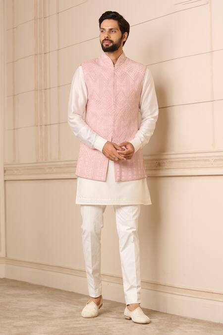 Tarun Tahiliani_Purple Georgette Embroidery Dori Threadwork Bundi_Online_at_Aza_Fashions