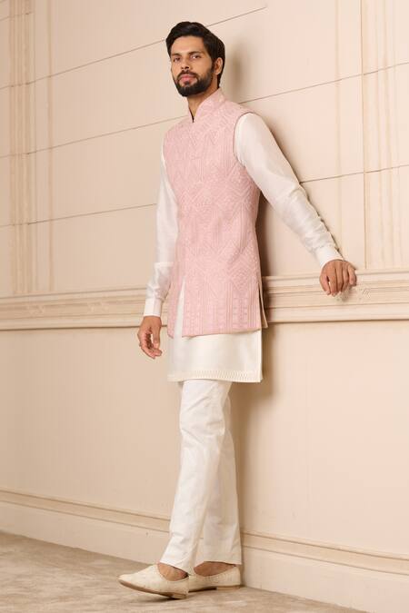 Buy_Tarun Tahiliani_Purple Georgette Embroidery Dori Threadwork Bundi_Online_at_Aza_Fashions