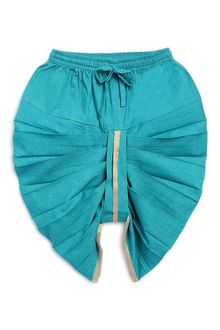 Buy Tiber Taber Yellow Cotton Embroidery Krishna Straight Kurta And Dhoti Set Buy_Tiber Taber_Yellow Cotton Embroidery Krishna Straight Kurta And Dhoti Set