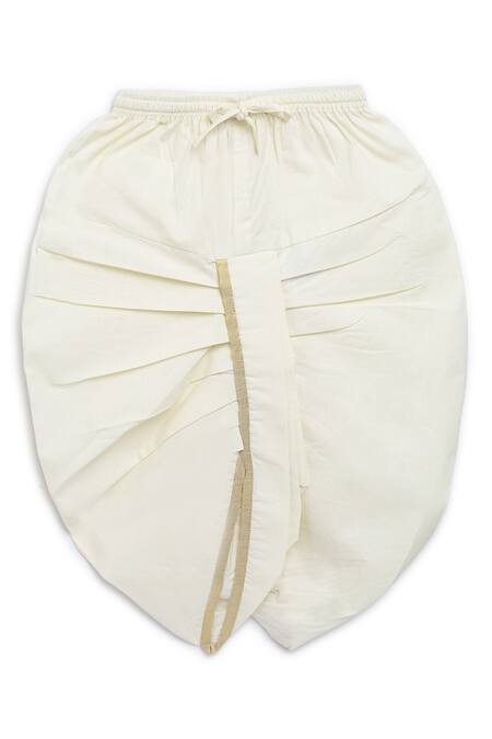 Tiber Taber Red Cotton Embroidery Krishna Kurta And Dhoti Set at Aza Fashions Tiber Taber_Red Cotton Embroidery Krishna Kurta And Dhoti Set _at_Aza_Fashions