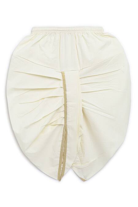 Buy Tiber Taber Red Cotton Embroidery Krishna Kurta And Dhoti Set Buy_Tiber Taber_Red Cotton Embroidery Krishna Kurta And Dhoti Set