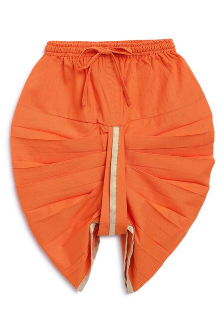 Shop Tiber Taber White Cotton Embroidery Hanuman Kurta Set Online at Aza Fashions Shop_Tiber Taber_White Cotton Embroidery Hanuman Kurta Set _Online_at_Aza_Fashions