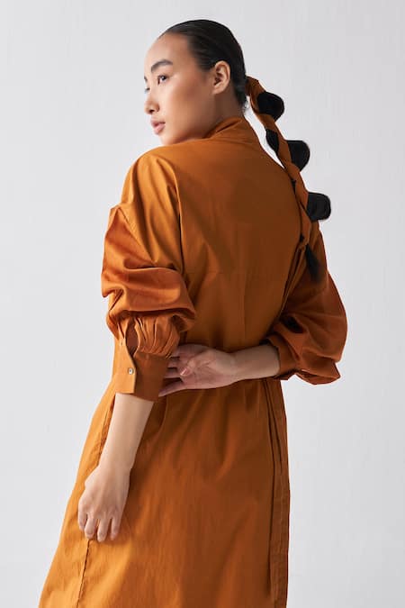 Three Drawstring Detailed Tunic & Broad Pant Set 