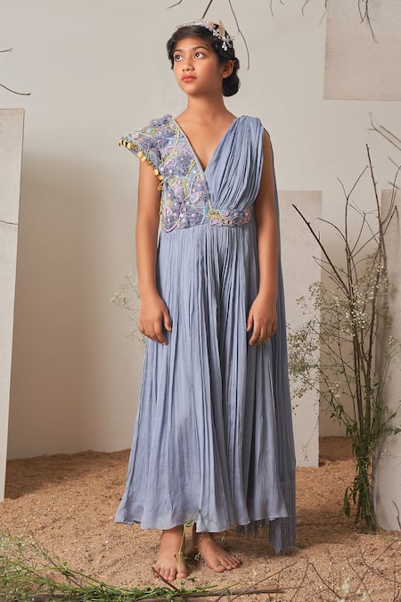 Merge Design Hand Embroidered Gown 