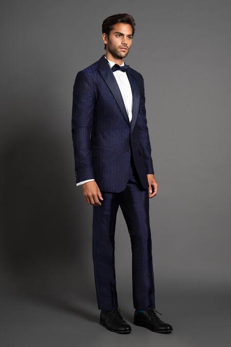 Buy Raghavendra Rathore Jodhpur Blue Silk Tapered Pant Online at Aza Fashions Buy_Raghavendra Rathore Jodhpur_Blue Silk Tapered Pant _Online_at_Aza_Fashions