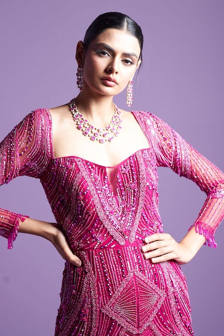 Tina Holly - Sequin Gown - Blush Pink - TK118 – Jodi Maree Fashion