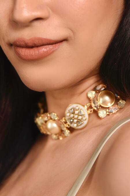 Buy_Bblingg_Gold Plated Veda Embellished Choker 