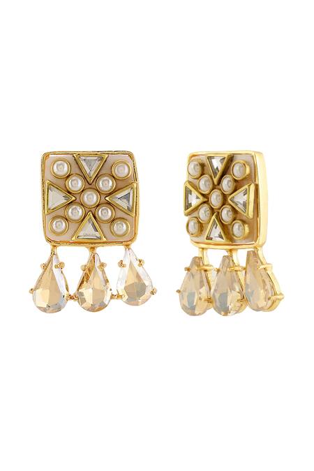 Buy Bblingg Gold Plated Crystals, Pearls Viana Mini Embellished Choker Set Buy_Bblingg_Gold Plated Crystals, Pearls Viana Mini Embellished Choker Set