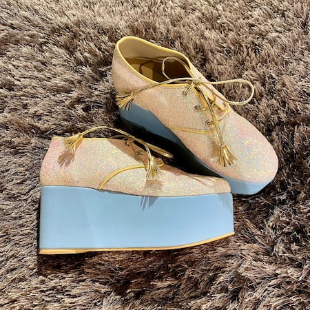 Shop_Tiesta_Multi Color Embroidery Begum Sequin Wedges _Online_at_Aza_Fashions