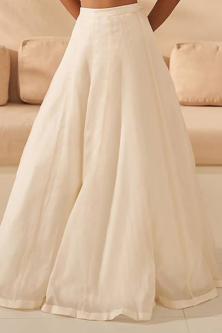 Buy Zoon Ivory Crepe, Silk Organza Sequins, Cut Work Scoop Lehenga Set With Ombre Dupatta Online at Aza Fashions Buy_Zoon_Ivory Crepe, Silk Organza Sequins, Cut Work Scoop Lehenga Set With Ombre Dupatta _Online_at_Aza_Fashions