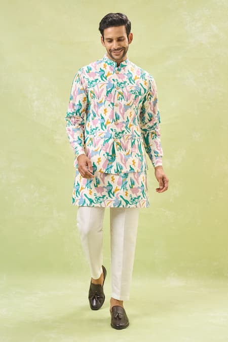 RNG Safawala Printed Bundi & Kurta Set 