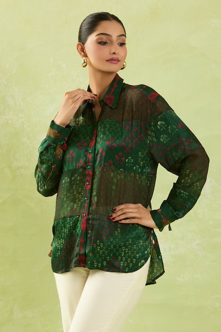 SHRADDHA RAMBHIA Mughal Floral Print Shirt 