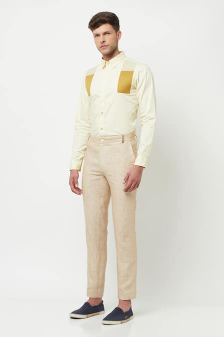 Lacquer Embassy Clover Linen Trouser 