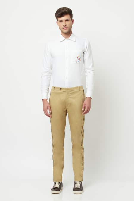 Plain Cotton Trousers - Colorhunt Clothing