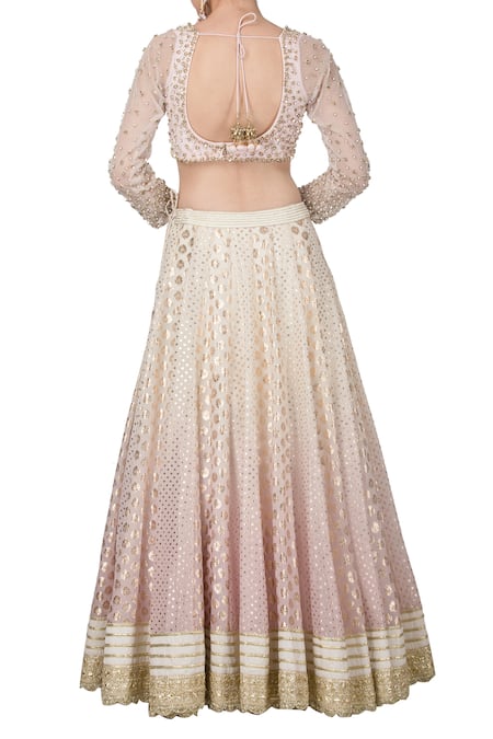 Priyanka Jain Chanderi Lehenga Set 
