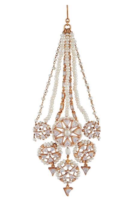 Shop Outhouse Gold Plated Handcrafted Heritage Passa at Aza Fashions Shop_Outhouse_Gold Plated Handcrafted Heritage Passa_at_Aza_Fashions